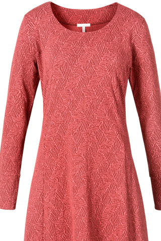 Jersey-Jacquard-Kleid aus Bio-Baumwolle