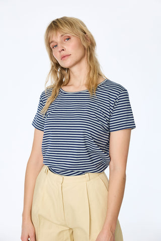 Shirt aus weicher Bio-Baumwolle (Gots) in Streifenoptik