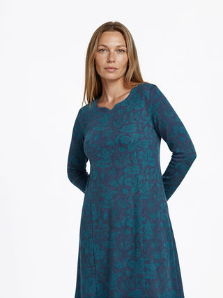 Kleid aus Bio-Baumwolle mit floralem Allover-Muster