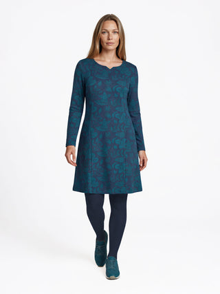 Kleid aus Bio-Baumwolle mit floralem Allover-Muster