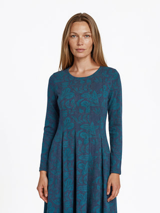 Kleid aus Bio-Baumwolle mit floralem Allover-Muster