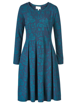 Kleid aus Bio-Baumwolle mit floralem Allover-Muster