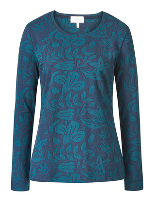 Langarmshirt „Alma“ aus Bio-Baumwolle mit floralem Print