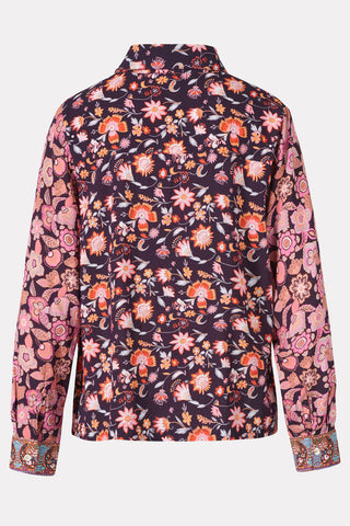 Pussy bow blouse – made from sustainable viscose with a floral print