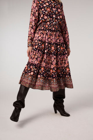 Tiered skirt made of LENZING™ ECOVERO™