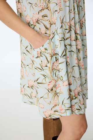 Tunika aus Modal mit feiner Biesen-Verarbeitung