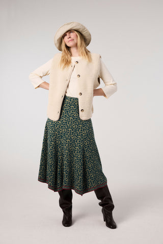 Jacquard-Rock mit Tropfen-Muster (GOTS-zertifiziert)