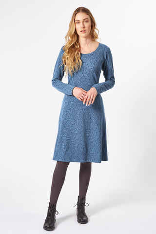 Jersey-Jacquard-Kleid aus GOTS-zertifizierter Bio-Baumwolle