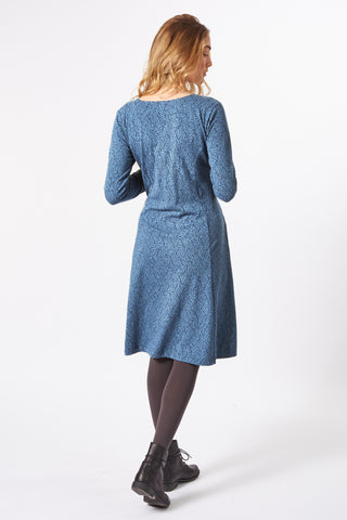 Jersey-Jacquard-Kleid aus GOTS-zertifizierter Bio-Baumwolle