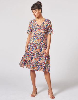 Jersey Kleid aus Lenzing™ EcoVero Iva floral
