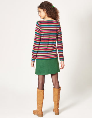 Striped sweater Bibi multicolor made of organic cotton