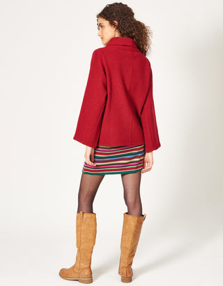 Sweater aus reiner Merinowolle Lida rot